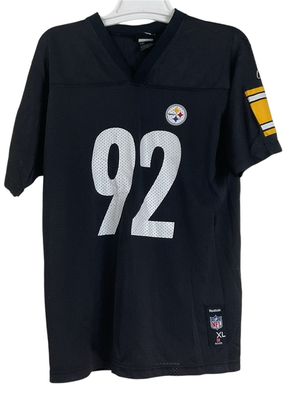 Reebok Pittsburgh Steelers James Harrison #92 Youth XL 18-20 NFL Football Jersey